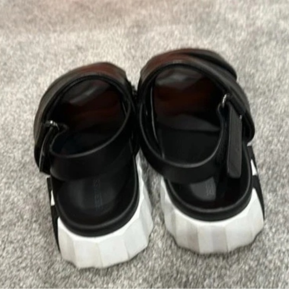 Black and White Women's Sandals - Picture 5 of 5